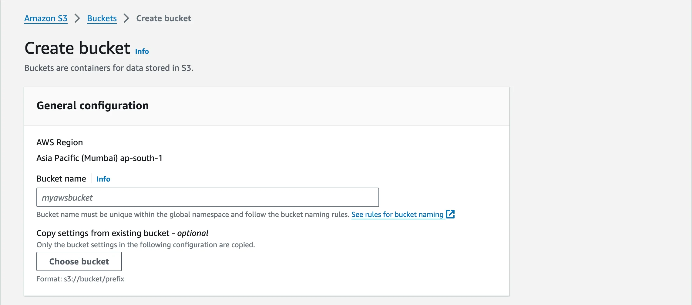 Image for Creating a S3 bucket