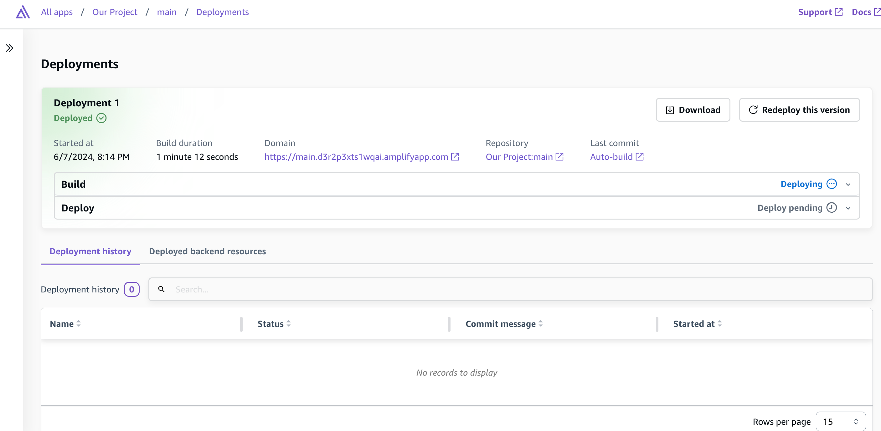 Image showing deployment process complete