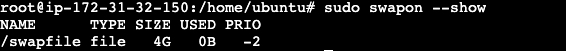 Image for Verifying the allocated swap