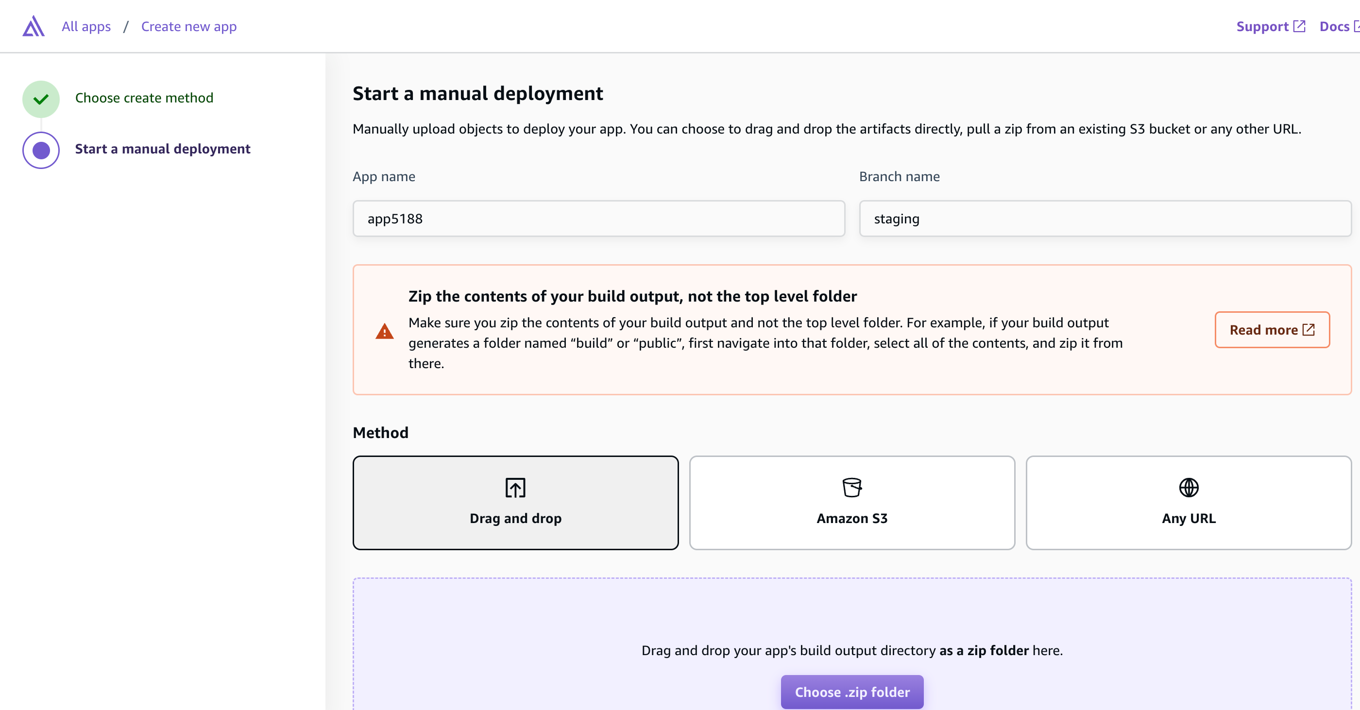 Image showing Manual deployment